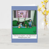 Carte de voeux de Fête des pères amusante (Fleur jaune)