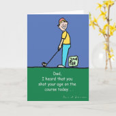 Carte de voeux de fête des pères avec le thème de (Fleur jaune)