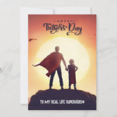 Carte de voeux de Fête des pères joyeuse couleur m (Devant)