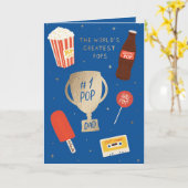 Carte de voeux de Fête des pères "Les plus grands (Fleur jaune)