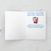 Carte de vœux de fête Hog Sameach (Intérieur)