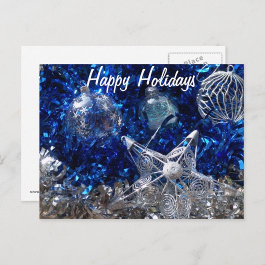 Carte de vœux de fêtes (Devant / Derrière)