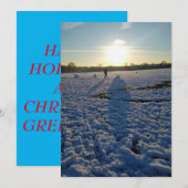 Carte de vœux de fêtes (Devant / Derrière)