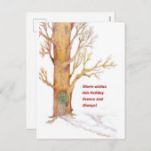 Carte de vœux de fêtes (Devant / Derrière)