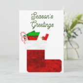 Carte de Vœux de Fêtes (Debout devant)