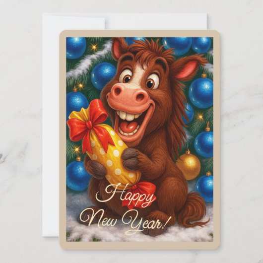 Carte de vœux de fêtes (Devant)
