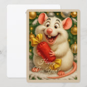 Carte de vœux de fêtes (Devant / Derrière)