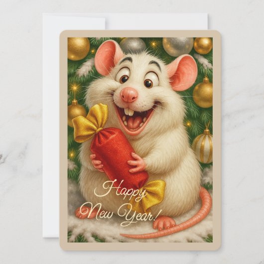 Carte de vœux de fêtes (Devant)