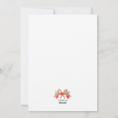 Carte de Vœux de Fêtes (Dos)