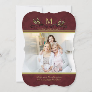 Carte de Vœux de Fêtes avec Accents Chics