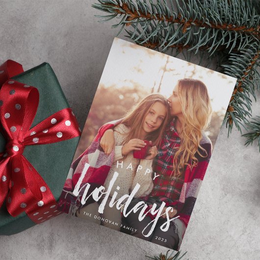 Carte de vœux de fêtes avec superposition esquissé