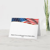 Carte de vœux de fêtes avec un puissant pygargue à (Dos)