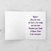 Carte de vœux de fêtes d'ange à la tombe (Intérieur)