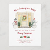 Carte de vœux de fêtes d'annonce de nouvelle maiso (Devant)