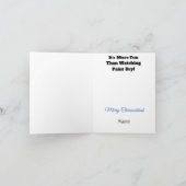 Carte de vœux de fêtes de Chrismukkah pour peintre (Intérieur)