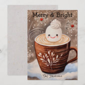 Carte de vœux de fêtes de Cocoa Whimsical (Devant / Derrière)