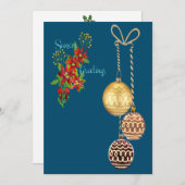 Carte de vœux de fêtes de fin d'année (Devant / Derrière)