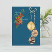 Carte de vœux de fêtes de fin d'année (Debout devant)