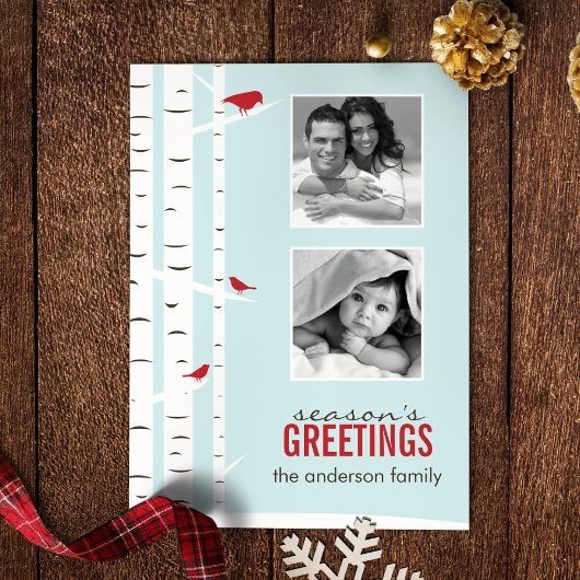 Carte de vœux de fêtes de fin d'année