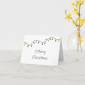 Carte de vœux de fêtes de Noël Lumineuses (Fleur jaune)