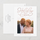 Carte de vœux de fêtes EDITABLE COULEUR (Devant / Derrière)