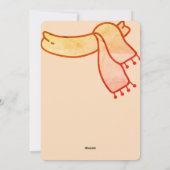 Carte de vœux de fêtes hivernales (Dos)