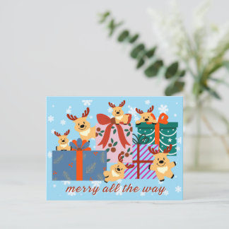 Carte de vœux de fêtes joyeuses
