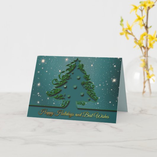 carte de vœux de fêtes joyeuses (Fleur jaune)