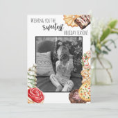 Carte de Vœux de Fêtes Joyeuses (Debout devant)