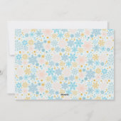 Carte de vœux de fêtes Joyeuses Flocons de neige m (Dos)