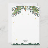 Carte de vœux de fêtes joyeuses pour tout (Dos)