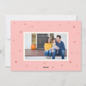 Carte de vœux de fêtes la plus joyeuse Rose (Dos)