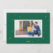 Carte de vœux de fêtes la plus joyeuse verte (Dos)