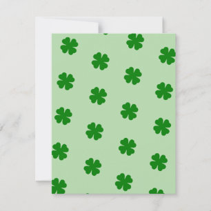 Carte de vœux de fêtes Lucky Clovers