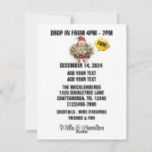 CARTE DE VOEUX DE FÊTES PLATE À DÉPOSER (Dos)