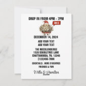 CARTE DE VOEUX DE FÊTES PLATE À DÉPOSER (Dos)