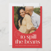 Carte de vœux de fêtes pour annonce de grossesse - (Devant)