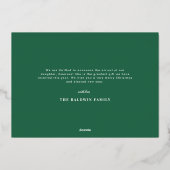 Carte de vœux de fêtes pour l'annonce d'un bébé av (Verso)