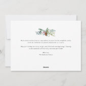 carte de vœux de fêtes pour une nouvelle adresse (Dos)