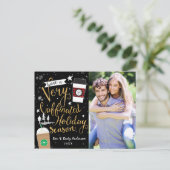 CARTE DE VŒUX DE FÊTES TRÈS CAFFÉINÉE (Debout devant)