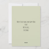 Carte de Vœux de Fêtes Très Joyeuses (Dos)