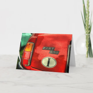 Carte de voeux de Fiat 500