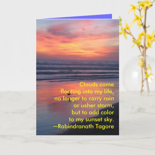 carte de voeux de fibroLIFE (Fleur jaune)