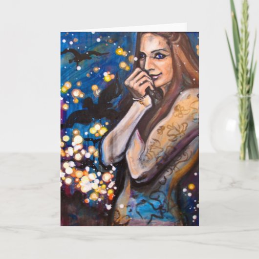 Carte de voeux "de fille de Gotham" - art par (Devant)