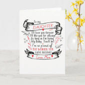 Carte de voeux de fille de maman Fière (Fleur jaune)