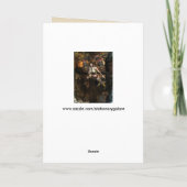 carte de voeux de fille de vol de steampunk (Dos)