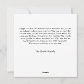 Carte de vœux de fin d'année 2017 (Dos)