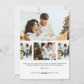 Carte de vœux de fin d'année avec bilan annuel en  (Dos)