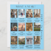 Carte de vœux de fin d'année avec une photo de fam (Dos)