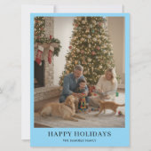 Carte de vœux de fin d'année avec une photo de fam (Devant)